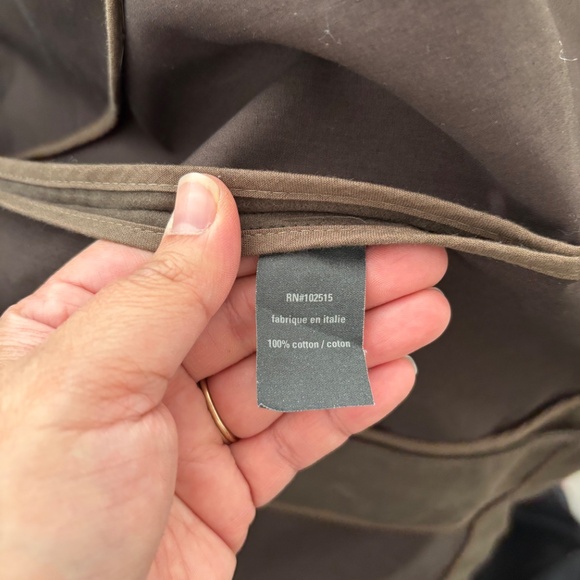 John Varvatos Olive Green 100% Cotton Double Breasted Military Long Coat - IT50 - Picture 8 of 11